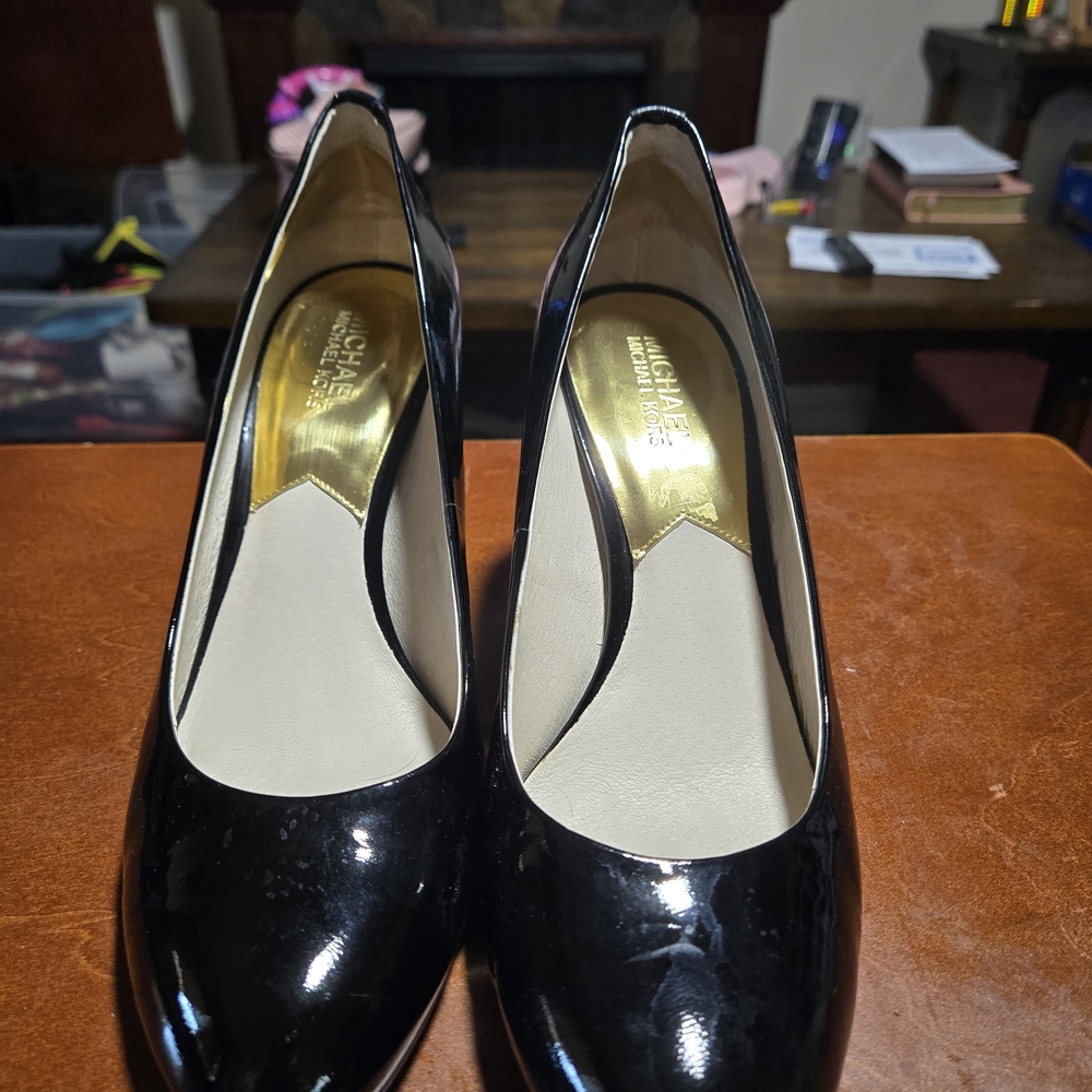 Michael Kors Black Patent Leather Heels